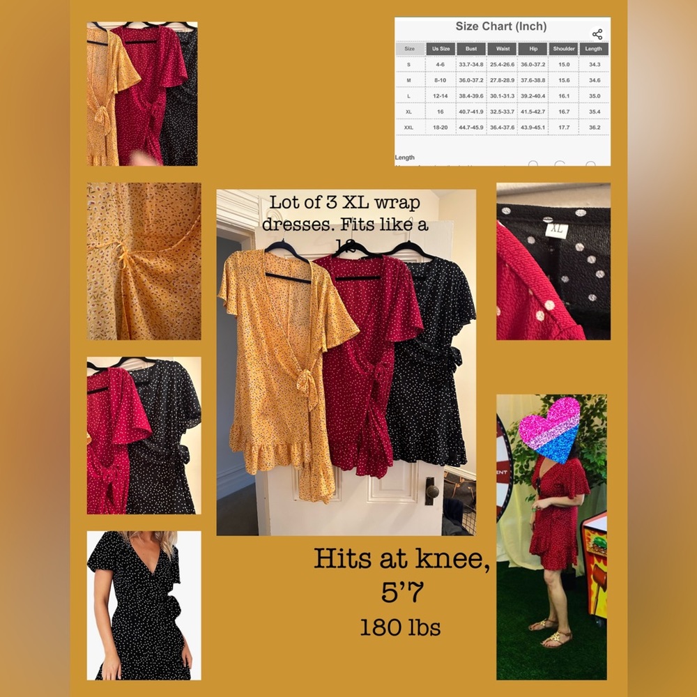 Lot of 3 dresses